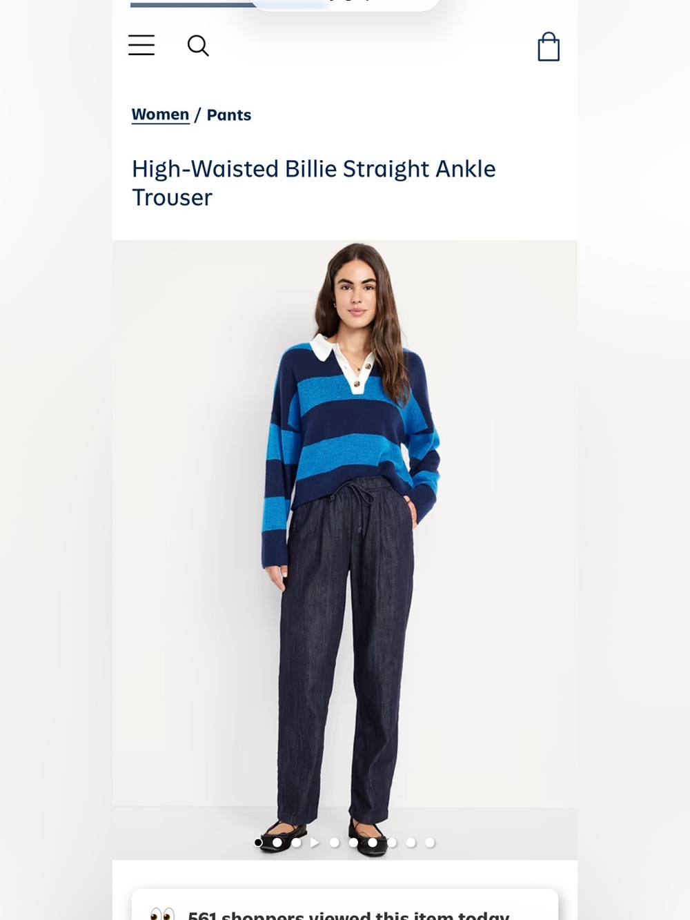 Old Navy Black Elastic-Waist Relaxed Pants